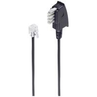 Shiverpeaks Fax Aansluitkabel [1x Telefoonstekker Duitsland (TAE-N) - 1x RJ11-stekker 6p4c] 6 m Zwart