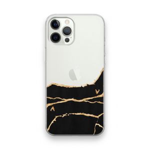 Gouden marmer: iPhone 12 Pro Transparant Hoesje
