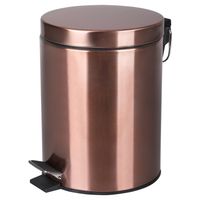 Pedaalemmer Differnz Soft Close Deksel 5 Liter Koper Differnz Pedaalemmer Differnz Soft Close Deksel 5 Liter Koper Differnz