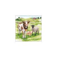 Ambiente Servetten 33cm boerderijdieren