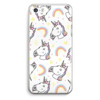 Rainbow Unicorn: iPhone 5 / 5S / SE Transparant Hoesje