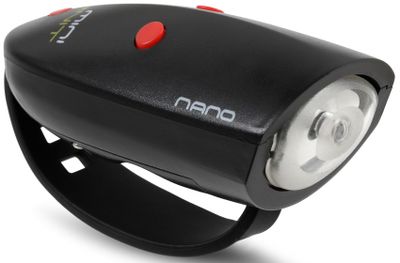 Hornit fietslicht Nano 9 x 4 x 3,5 cm kunststof zwart / rood