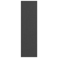 Deurmat 115x400 cm gestreept 115x400 cm zwart en grijs