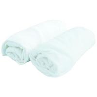 DOUX NID Set van 2 hoeslakens Wit 60x120 cm