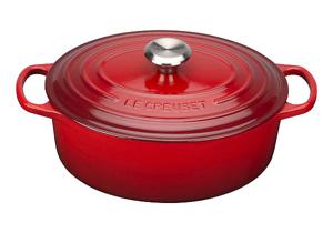 LE CREUSET - Signature - Braadpan ovaal 33cm 7,50l Kersenrood