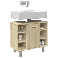 Badkamerkast 60x32x53,5 cm spaanplaat sonoma eikenkleurig