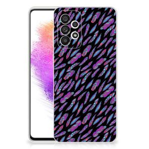 Samsung Galaxy A73 5G TPU bumper Feathers Color