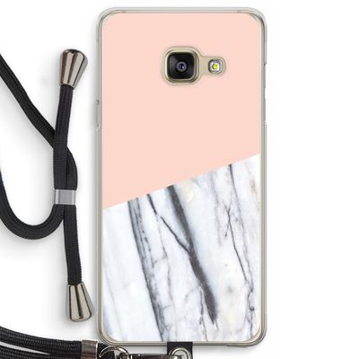 A touch of peach: Samsung Galaxy A3 (2016) Transparant Hoesje met koord