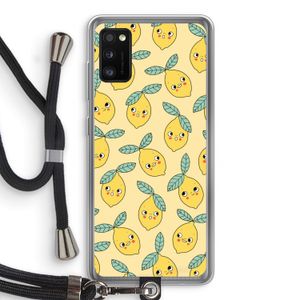 Citroenen: Samsung Galaxy A41 Transparant Hoesje met koord