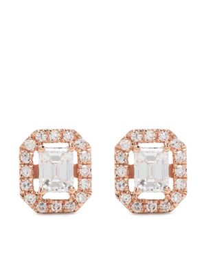 SHAY boucles d'oreilles Mini Me en or rose 18ct pavées diamants