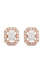 SHAY boucles d'oreilles Mini Me en or rose 18ct pavées diamants - thumbnail