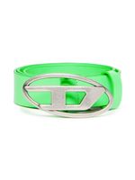 Diesel Kids ceinture en cuir à plaque logo - Vert