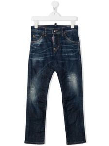 DSQUARED2 KIDS jean droit à teinture foncée - Bleu