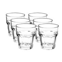 6x Drinkglazen/waterglazen transparant 270 ml Rock Bar - thumbnail