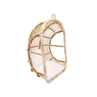 Hangstoel egg rattan blond L77xB69xH120cm