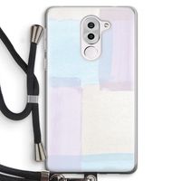 Square pastel: Honor 6X Transparant Hoesje met koord