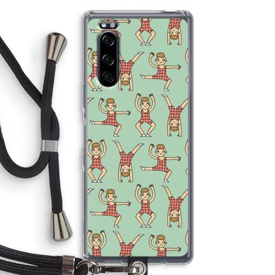 Gymboys: Sony Xperia 5 Transparant Hoesje met koord