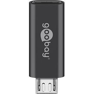 Goobay USB-micro naar USB-C adapter zwart - 9550415