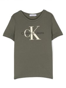 Calvin Klein Kids t-shirt à logo imprimé - Vert