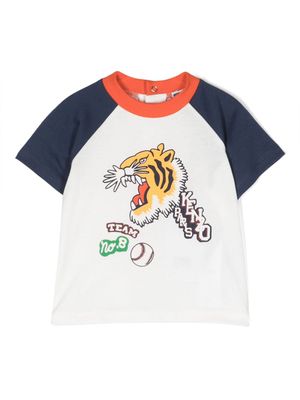 Kenzo Kids t-shirt en coton à imprimé graphique - Blanc
