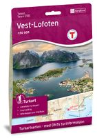 Wandelkaart 2745 Turkart Vest-Lofoten - West Lofoten | Nordeca - thumbnail