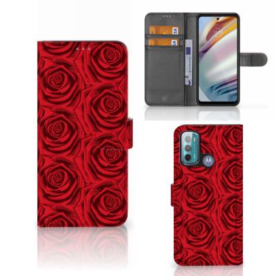 Motorola Moto G60 Hoesje Red Roses Motorola Moto G60 Hoesje Red Roses