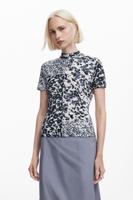 Bloemen patchwork T-shirt - WHITE - M