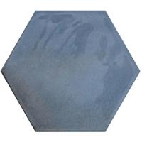 Hexagon Moon Blue glans 16x18