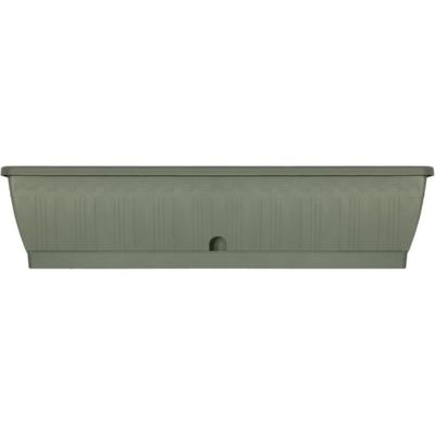 Jardiniere - GARDEN ID Terraflor - Verdigris 80 cm - Duurzaamheid - Waterreserve - Gerecycled en 100% recycleerbaar - Volume voor planten.