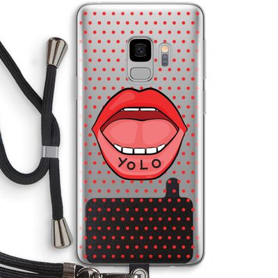Yolo Denise: Samsung Galaxy S9 Transparant Hoesje met koord