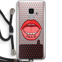 Yolo Denise: Samsung Galaxy S9 Transparant Hoesje met koord