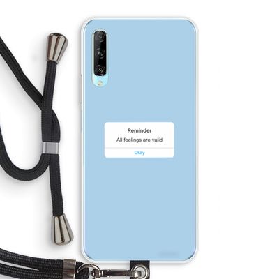 Reminder: Huawei P Smart Pro Transparant Hoesje met koord