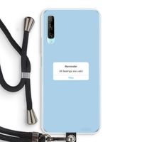 Reminder: Huawei P Smart Pro Transparant Hoesje met koord