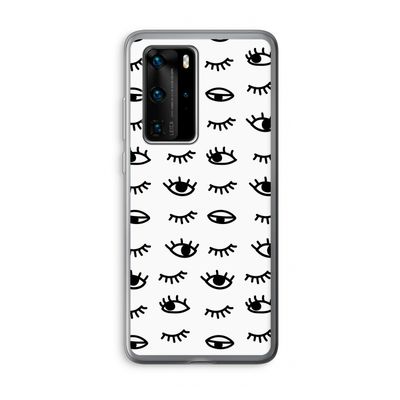 Eye pattern #2: Huawei P40 Pro Transparant Hoesje
