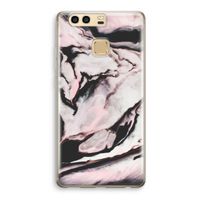 Roze stroom: Huawei P9 Transparant Hoesje