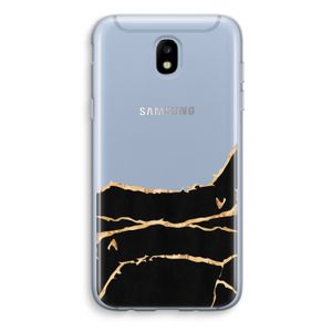 Gouden marmer: Samsung Galaxy J5 (2017) Transparant Hoesje