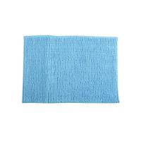 MSV Badkamerkleed/badmat voor op de vloer - lichtblauw - 40 x 60 cm - Microvezel - Badmatjes