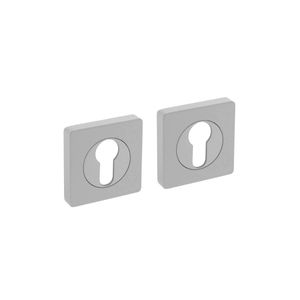 Intersteel Rozet met profielcilindergat vierkant 55x55x10 mm wit