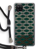 Moroccan tiles: Samsung Galaxy A12 Transparant Hoesje met koord