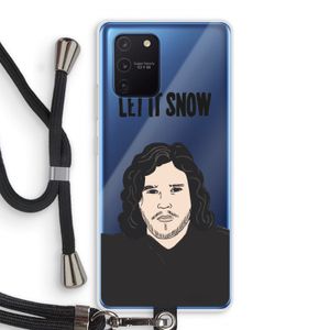 Let It Snow: Samsung Galaxy Note 10 Lite Transparant Hoesje met koord