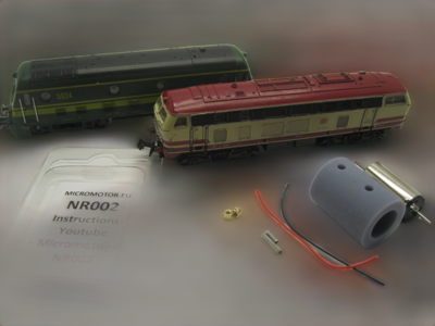 micromotor nr002 N ombouwset voor Roco BR 215 DB, SNCB Reeks 59 micromotor nr002 N ombouwset voor Roco BR 215 DB, SNCB Reeks 59
