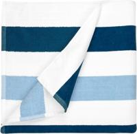 The One Towelling Strandhanddoek 90 x 190 cm Stripe Navy blue/light blue The One Towelling Strandhanddoek 90 x 190 cm Stripe Navy blue/light blue
