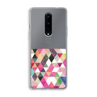 Gekleurde driehoekjes: OnePlus 8 Transparant Hoesje
