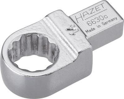 HAZET Insteekringsleutel 6630C-14 · 9 x 12 mm insteekvierkant massief · Buitentwaalfkant tractieprofiel · SW 14 mm