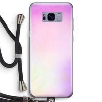 Flow mist pastel: Samsung Galaxy S8 Plus Transparant Hoesje met koord
