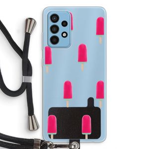 Waterijsje: Samsung Galaxy A52 Transparant Hoesje met koord