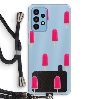 Waterijsje: Samsung Galaxy A52 Transparant Hoesje met koord