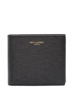 Saint Laurent portefeuille Paris East/West en cuir - Noir