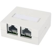 Telegärtner 100022997 Netwerkdoos Opbouw (op muur) CAT 6 Zuiver wit