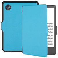 Lunso - Kobo Clara 2E hoes (6 inch) - sleep cover - Lichtblauw